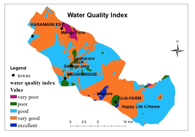 Water Quality Mapping Using Gis Ground Water Quality Assessment Using Gis And Remote Sensing: A Case Study  Of Juja Location, Kenya