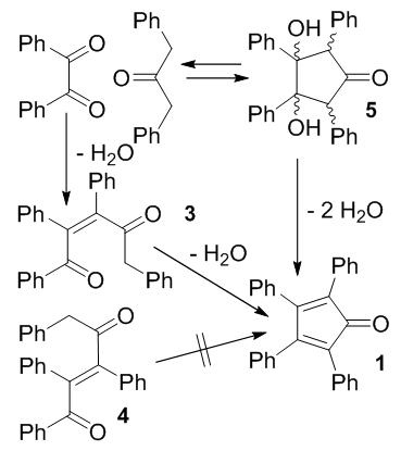 benzil to tetraphenylcyclopentadienone