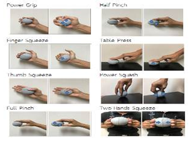 Squeeze Exercise Strength Ball Finger Hand Grip Therapy Stress Ball for Elderly 